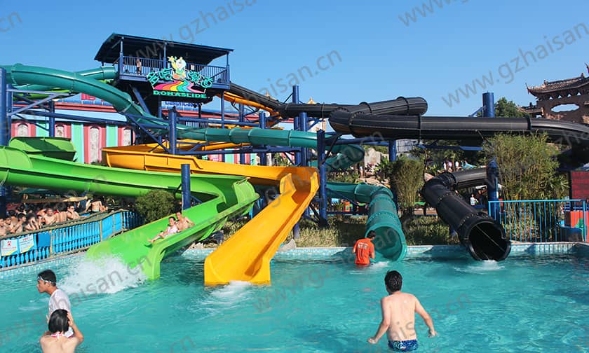 浙江横店梦幻谷水世界螺旋滑道 浙江横店梦幻谷水世界螺旋滑道