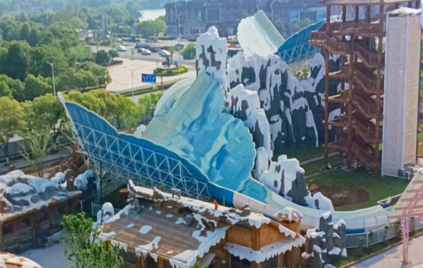 赣中首座综合性现代主题乐园！江西吉安欢乐世界水上游乐设备进入试滑验收阶段